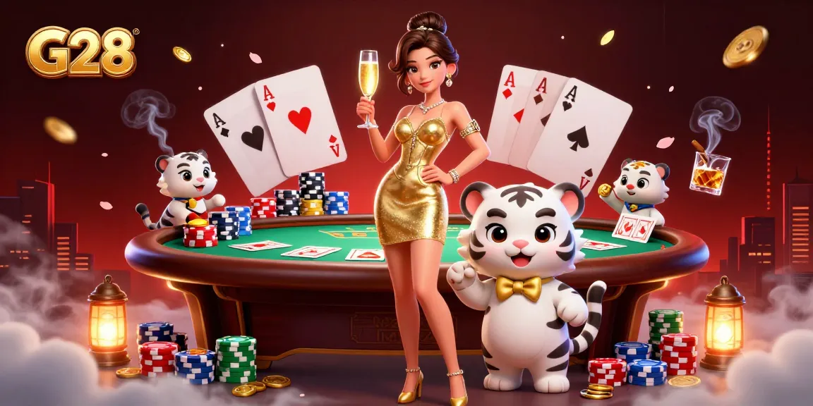G28 captures a glamorous scene with luck and excitement in a casino setting.