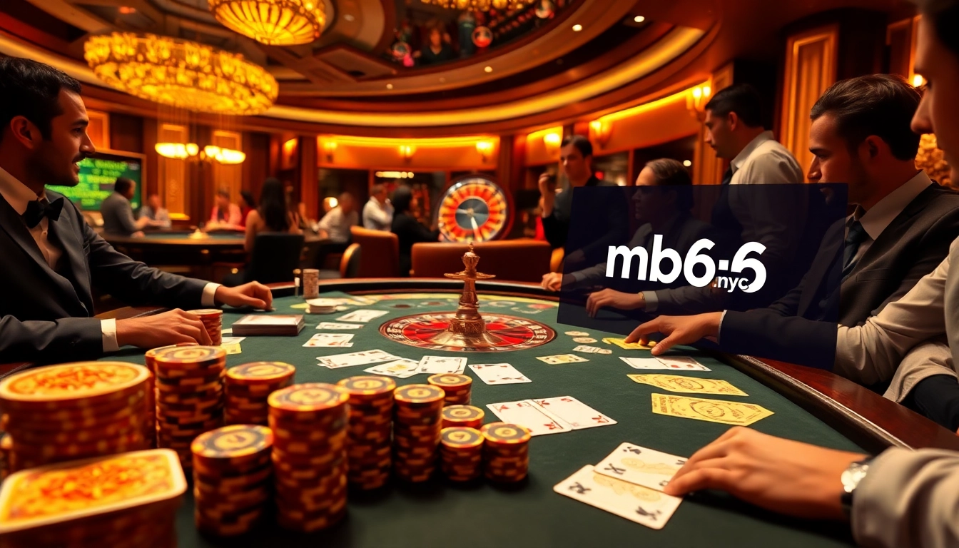 Experience thrilling casino action at mb66.nyc with vibrant poker games and exciting betting.
