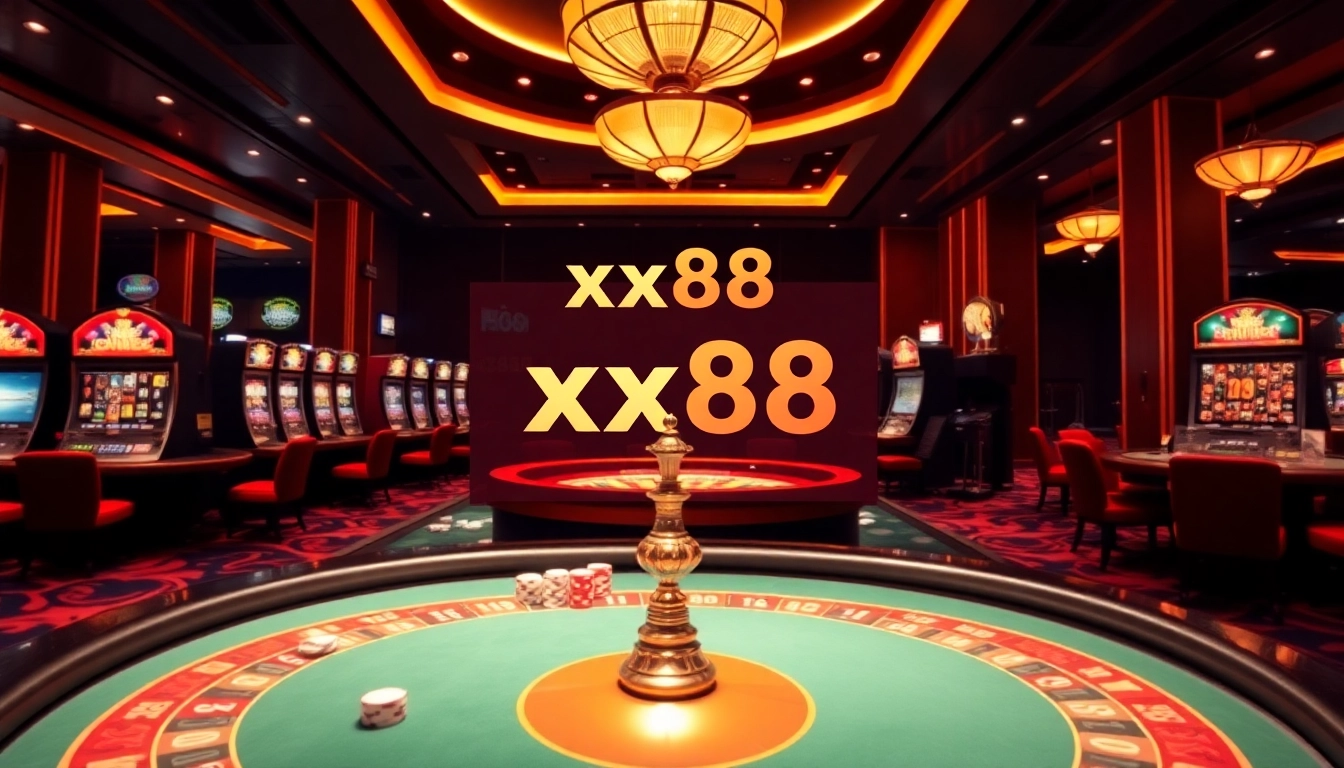 Players enjoying exciting games at the luxurious xx88 online casino portal.