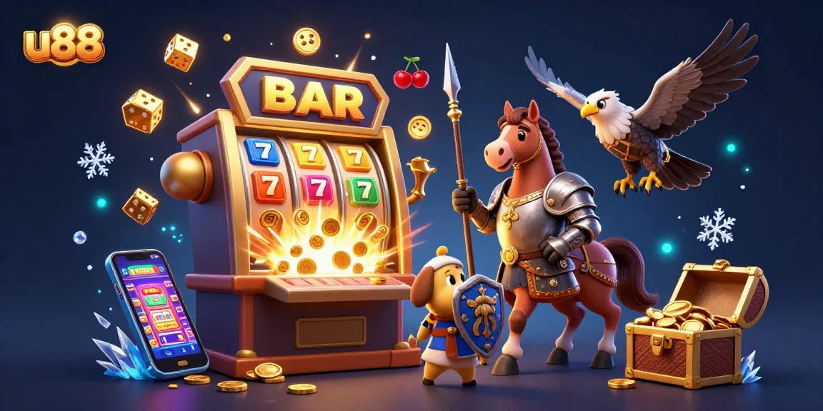 Engage with thrilling jackpots at u88 featuring dynamic 3D casino characters and festive elements.