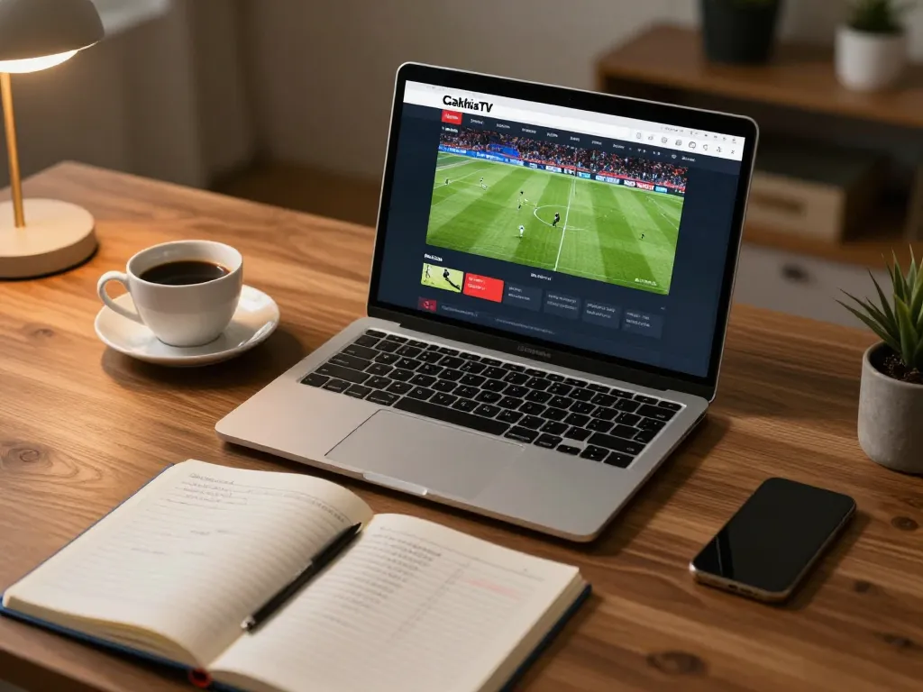 CakhiaTV stream displaying live football match online with notes for better betting.