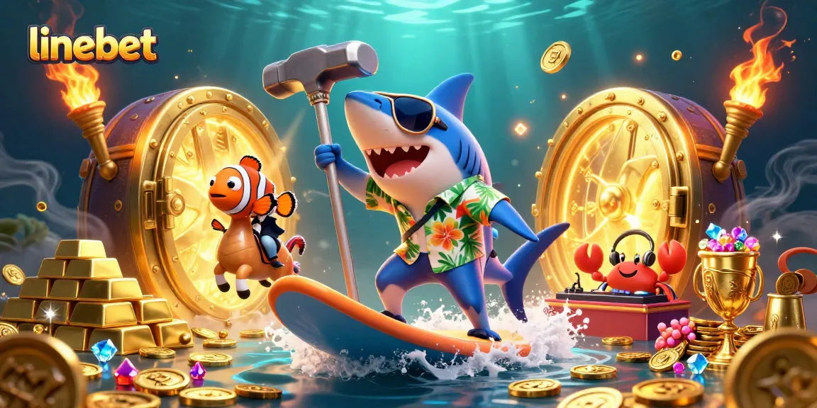 Experience thrilling gaming with linebet's vibrant casino scene featuring unique characters and treasures.