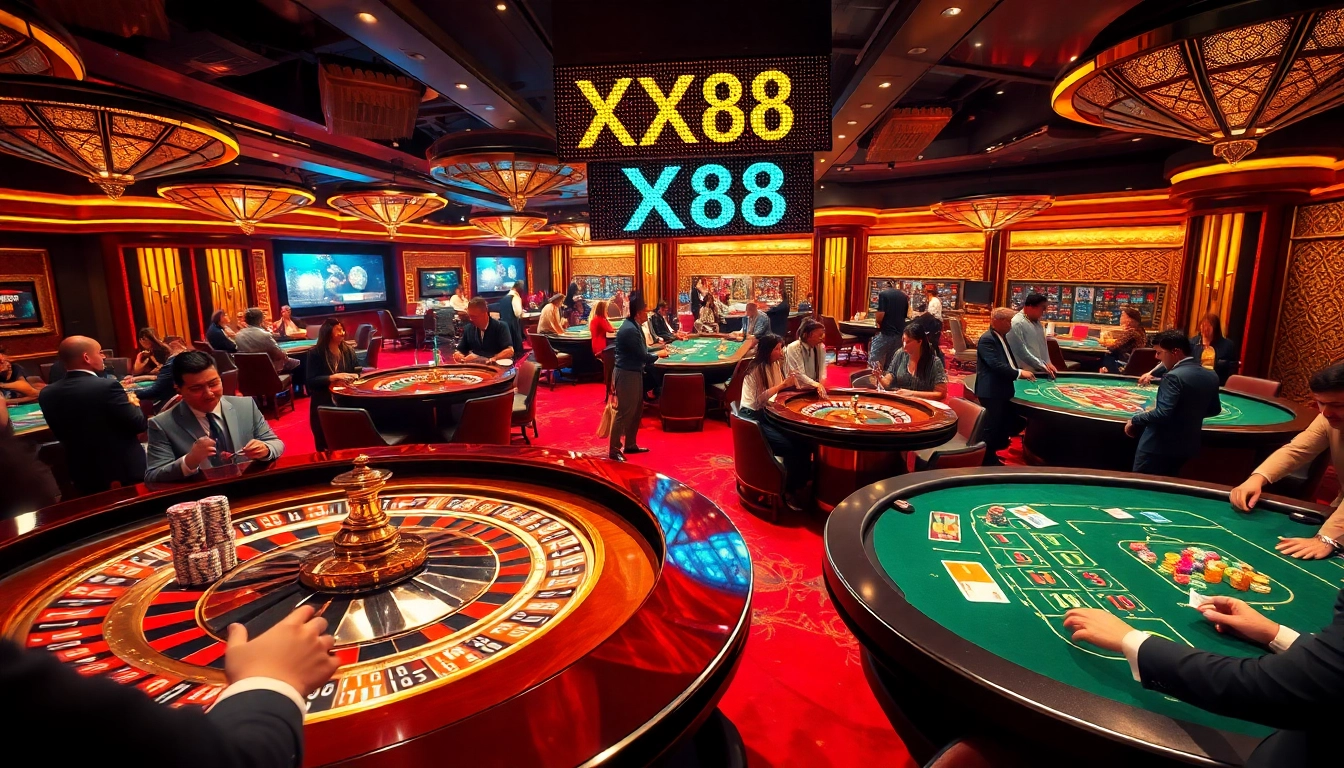 Raise your stakes with XX88 at vibrant casino tables, pulsating with excitement and opportunities.