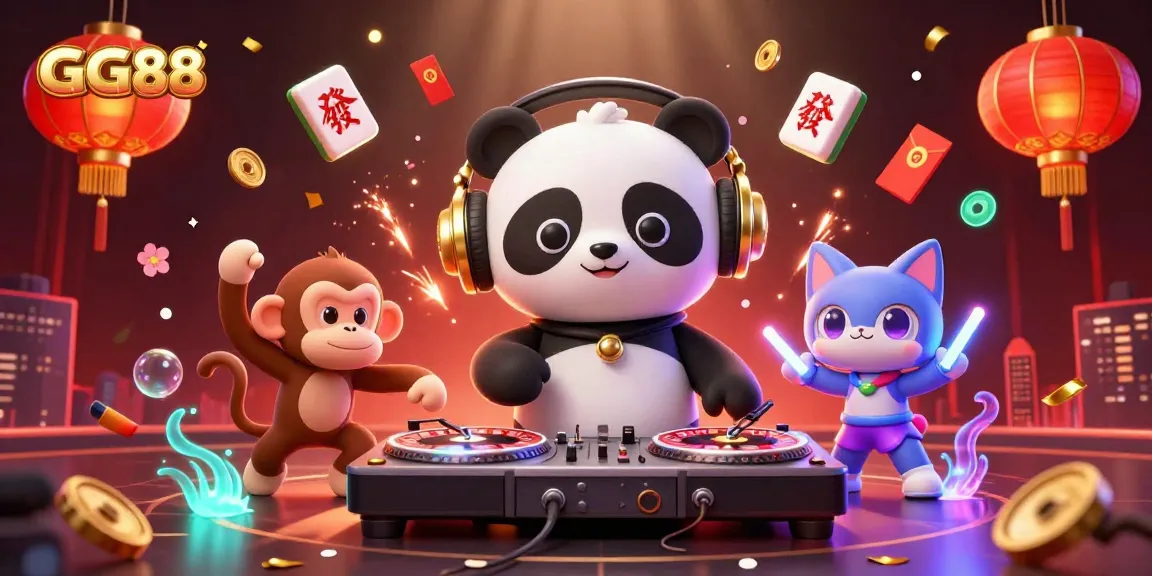 Experience vibrant entertainment at GG88 with lively characters and dynamic casino elements.
