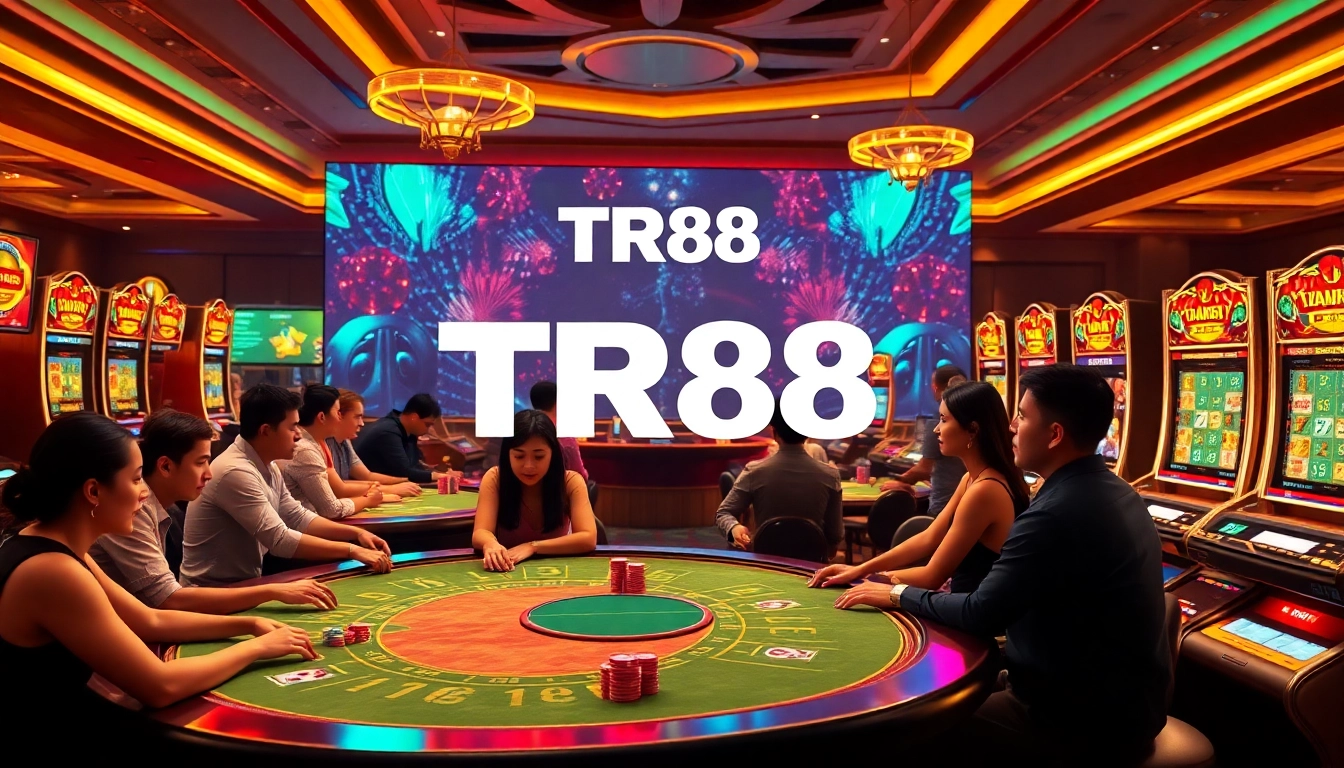 Experience the excitement of TR88 with vibrant casino games and engaging players.