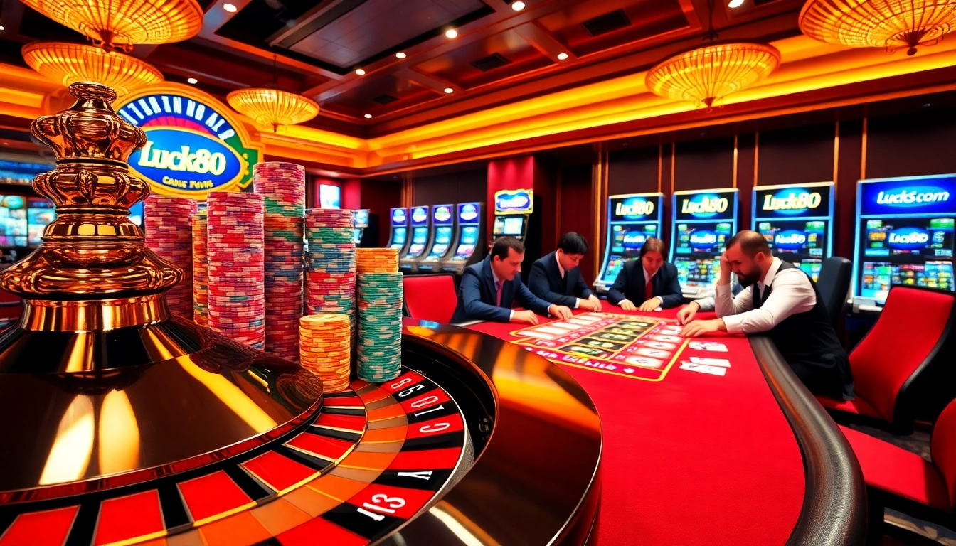 Experience thrilling gameplay on https://luck88.games/ with a vibrant casino showcasing roulette, poker, and slots.