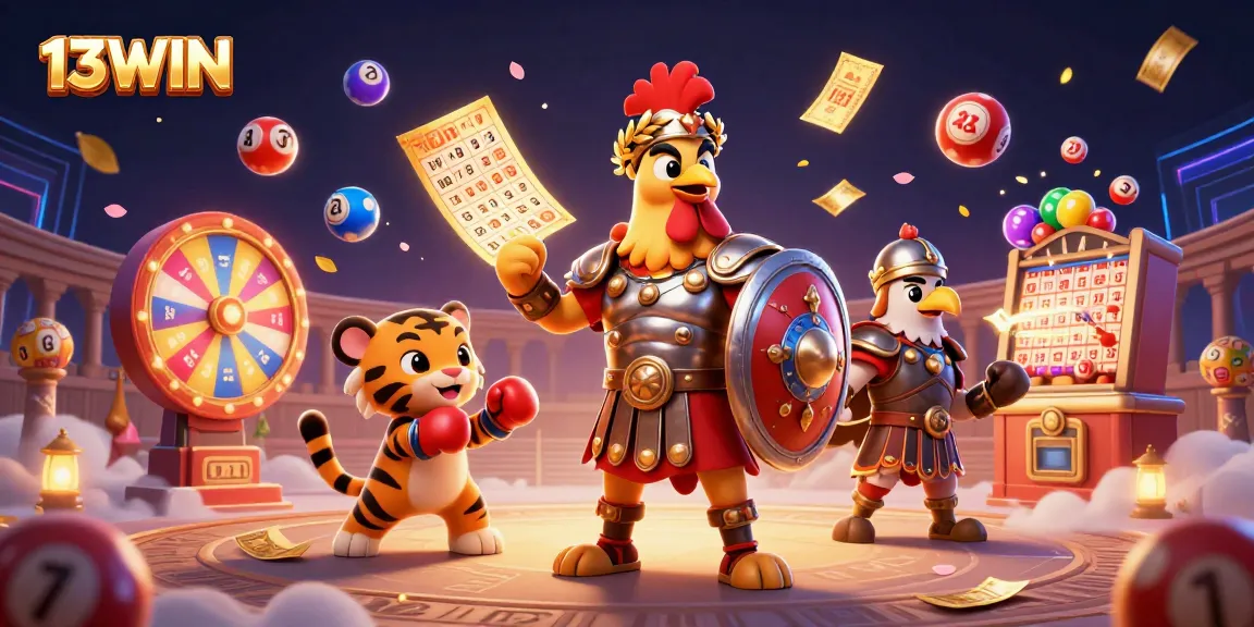 Engage with the vibrant world of 13WIN through an action-packed casino scene animation.