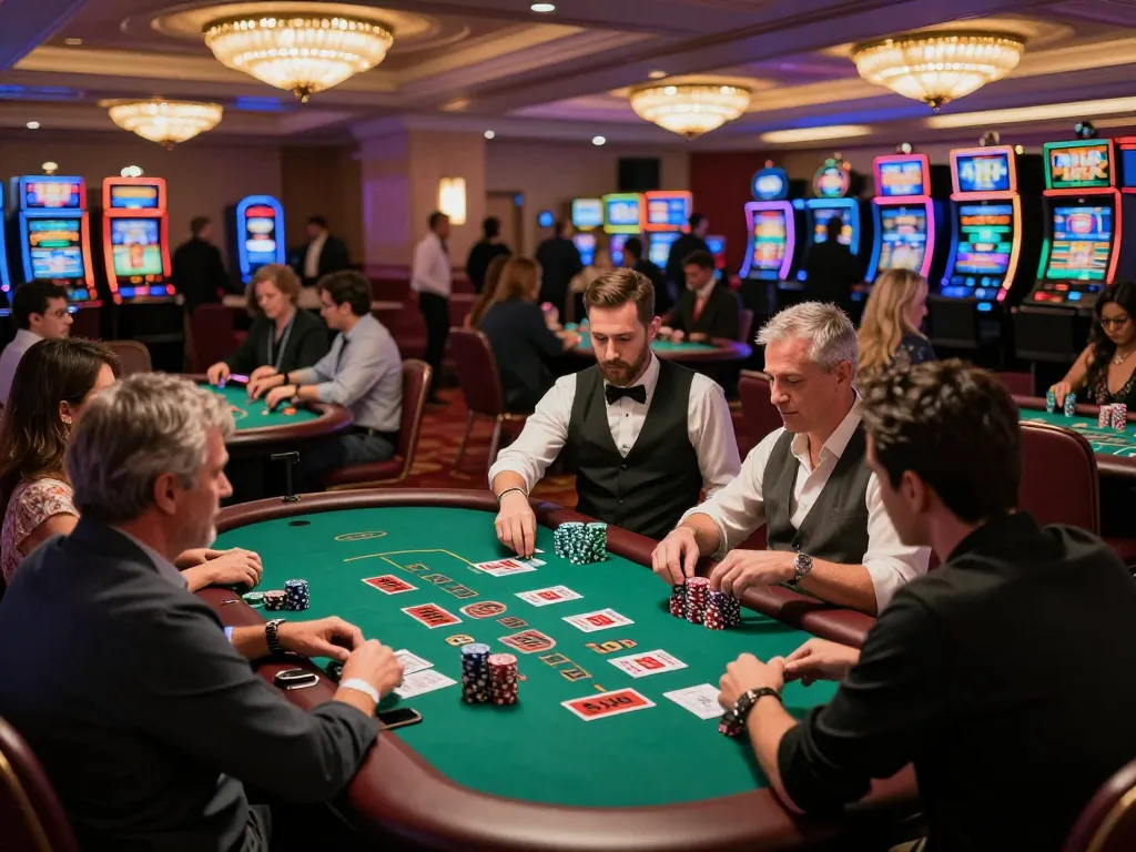 Players engaging in intense blackjack gameplay at SC88 Casino, showcasing the excitement of strategic betting.