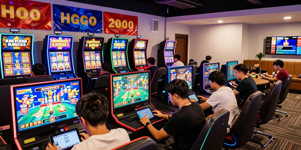 Engaging online gaming scene at Hello88 with diverse players and colorful graphics.