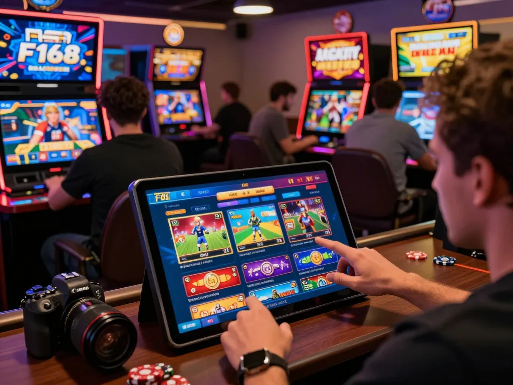 F168 online gaming scene showcasing diverse players engaged in sports betting and live casino action.