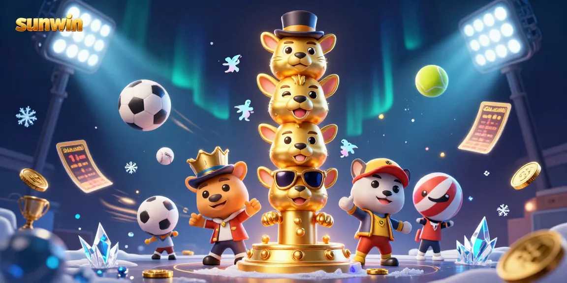 Experience dynamic sports betting excitement with sunwin's vibrant animated casino scene.