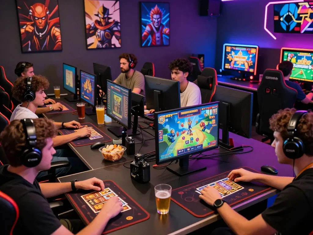Exciting online gaming atmosphere showing players engaging with B52 Club games, showcasing the link b52club mới nhất in a vibrant digital casino.