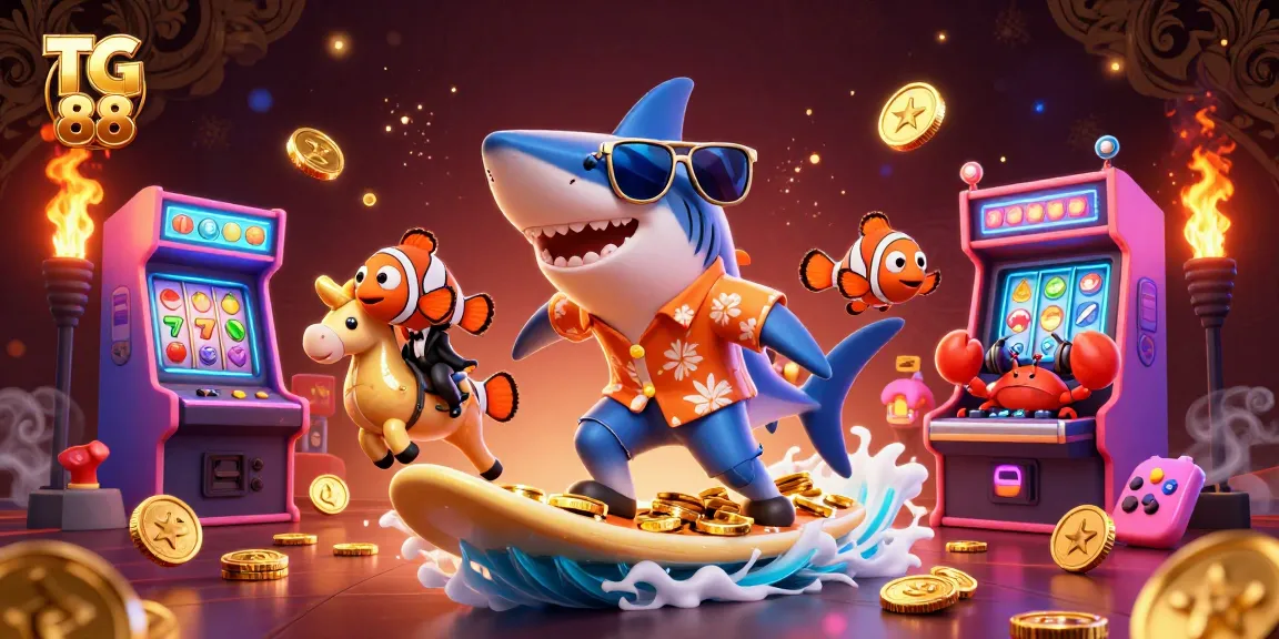 Engage with thrilling casino fun at TG 88 while enjoying vibrant gaming action and colorful characters.