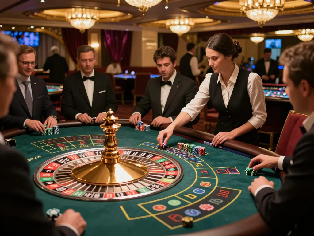 Experience DA88 excitement and strategy at the vibrant roulette table with players placing bets