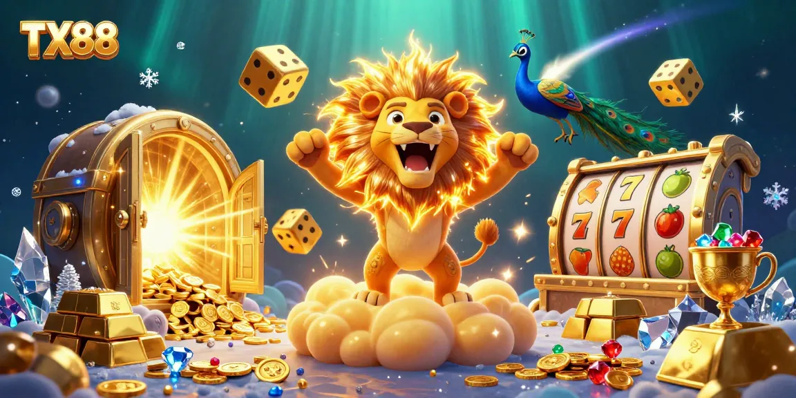 Win big with TX88 in a vibrant, ultra-detailed casino world featuring animated characters and treasure!