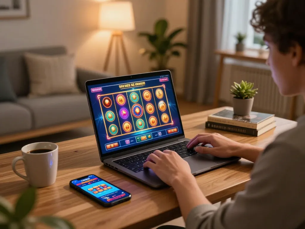 Engage in thrilling online gaming at open88 with an inviting home gaming setup