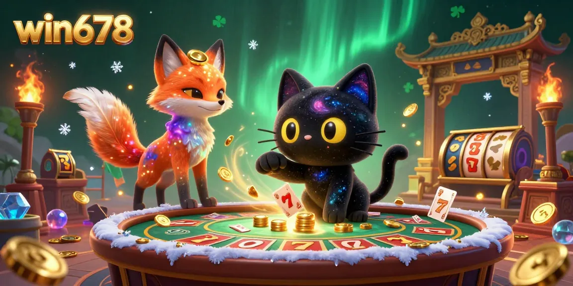 Experience exhilarating action at win678 casino with captivating 3D visuals featuring enchanting characters amidst a lively gaming backdrop.
