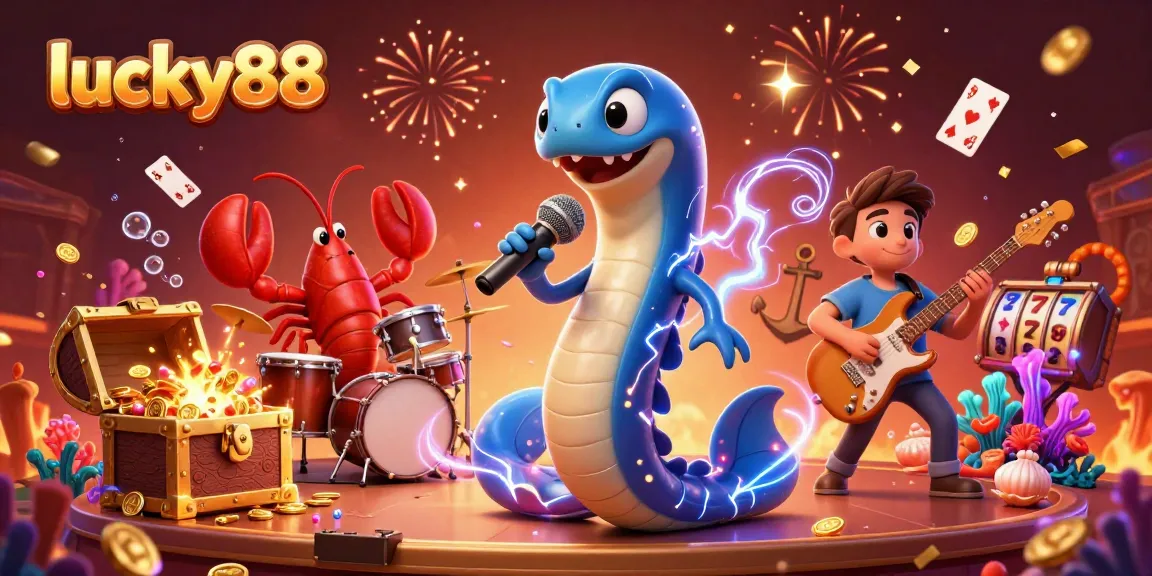 Engage with lucky88 and experience vibrant underwater casino excitement filled with gold coins and slot themes.