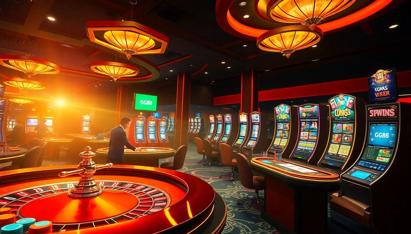 Experience thrilling games at GG88, featuring vibrant tables and interactive betting options.