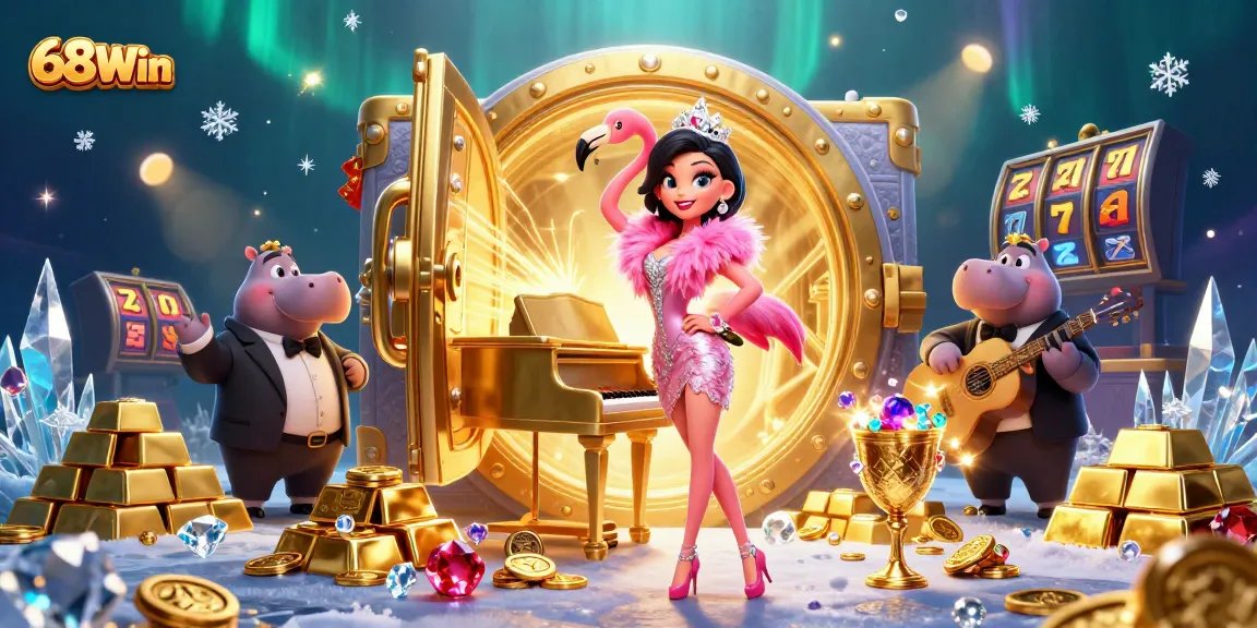 Experience the excitement of 68Win with captivating slot elements and dazzling gems.