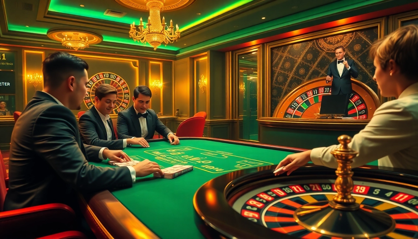 Experience thrilling gameplay at https://vu88.tech/ with luxury casino chips and an elegant blackjack table.
