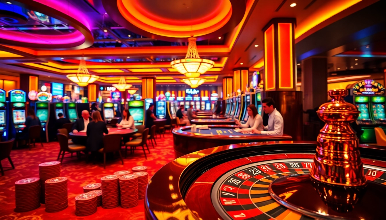 Players enjoying live gaming at 555win casino, showcasing vibrant tables and lively atmosphere.