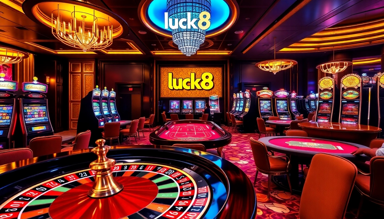 Experience thrilling casino action at luck8 with vibrant tables and dynamic players.
