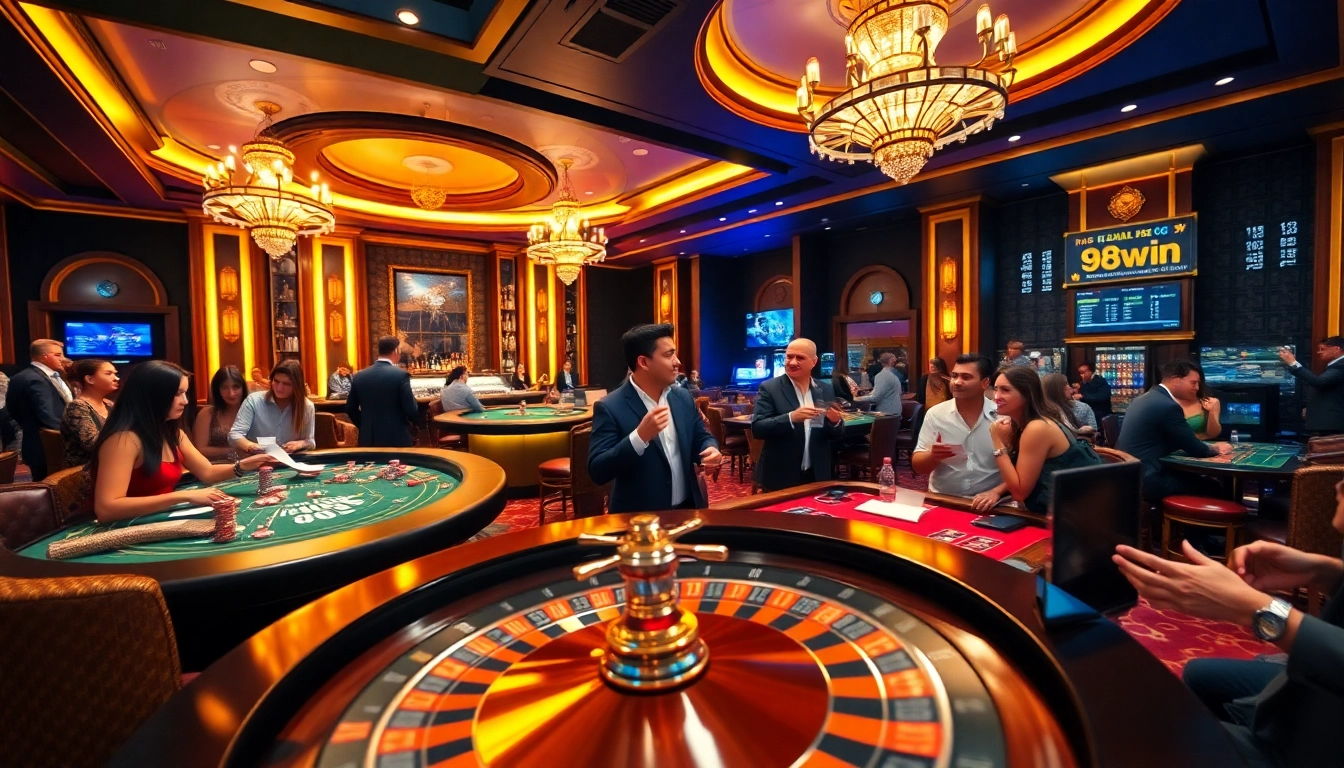 Experience the thrill of 98win with players enjoying exciting casino games.
