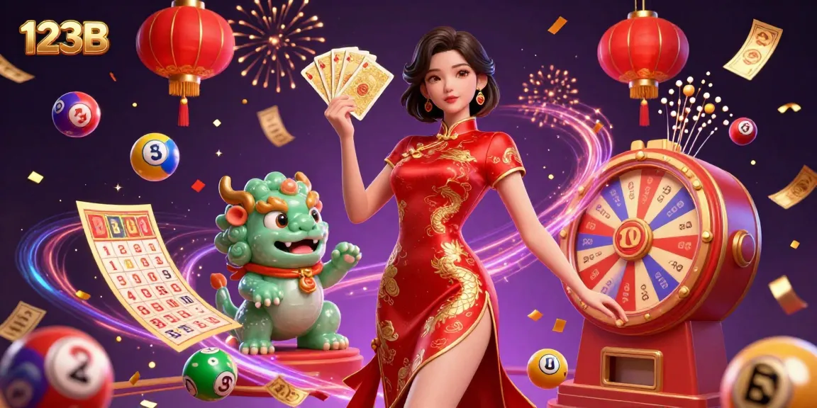 Experience exciting lottery features with 123B's vibrant gaming activities filled with colorful elements.