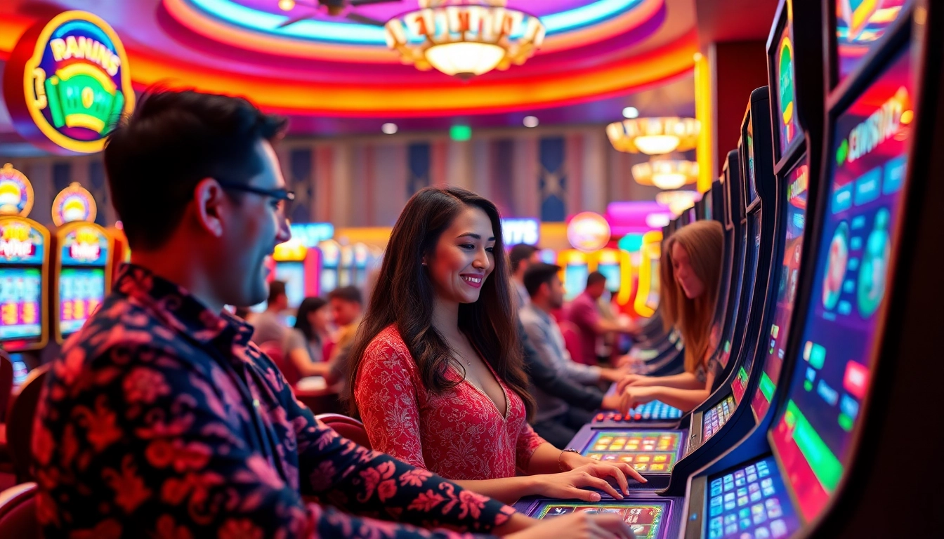 Exciting casino scene showcasing players at 8kbettt.co enjoying vibrant gaming experiences.