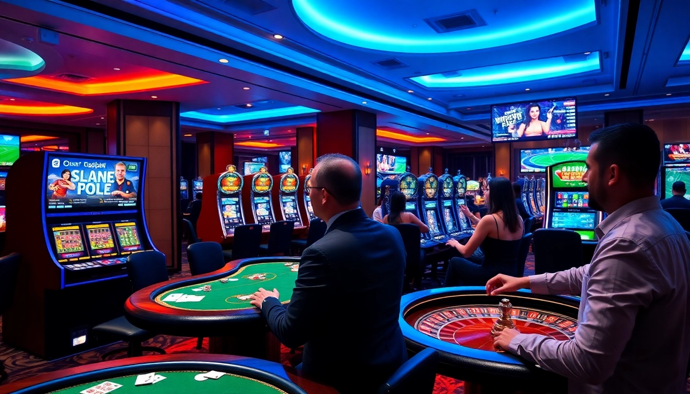 Experience the thrill of gaming at 8kbet with players engaged in exciting casino action.
