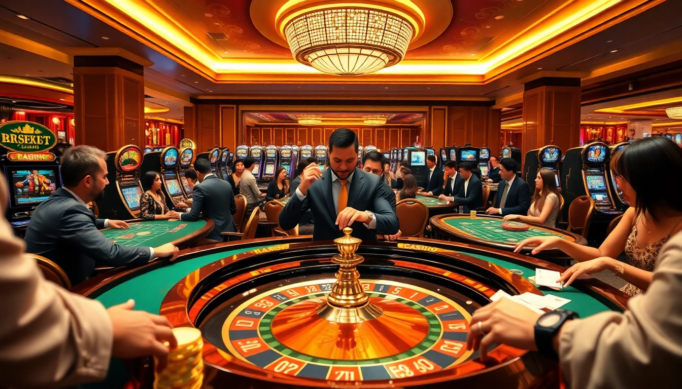 Engaging players at the LC88 Land casino with exciting games and professional dealers.