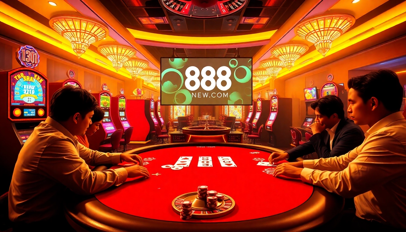 Experience excitement at 888NEW COM with vibrant poker action and dazzling slot machines.