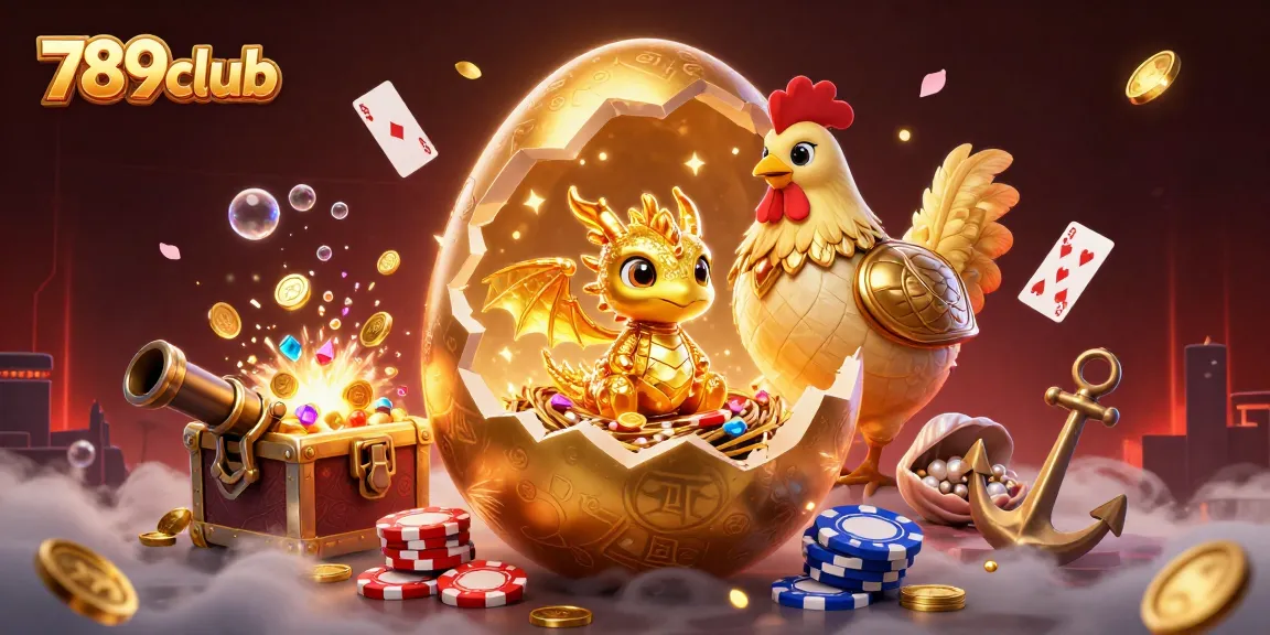Win exciting prizes at 789club with a golden dragon and poker chips in an enchanted casino scene.