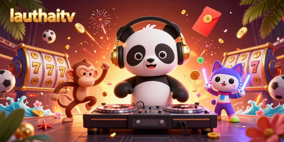 Watch lauthaitv's 3D casino scene featuring lively characters engaging in gambling activities.