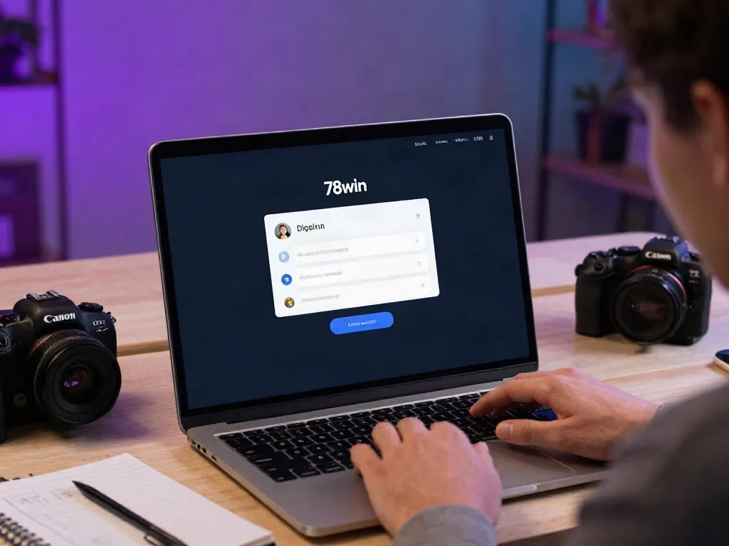 Engaging digital login interface for đăng nhập 78win, showcasing modern design and user interaction.