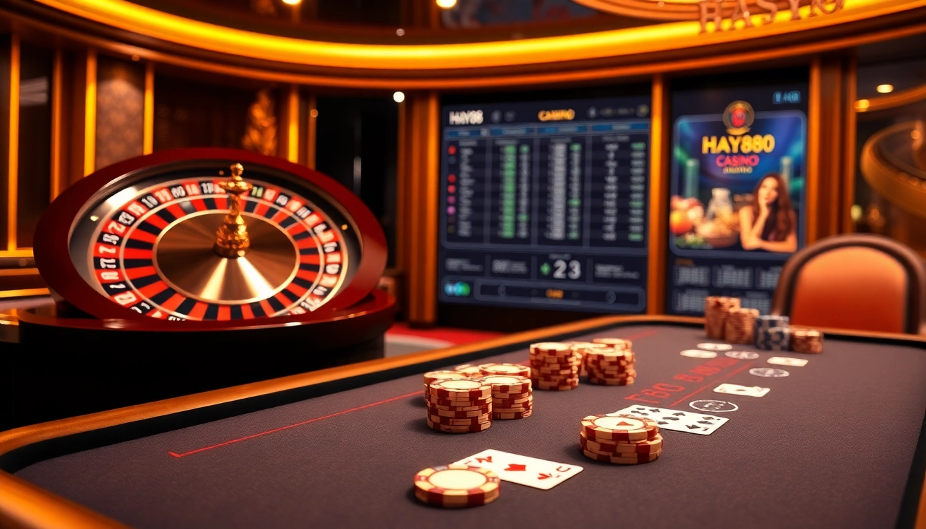 Experience thrilling gambling excitement at Hay88 with a vibrant casino atmosphere.