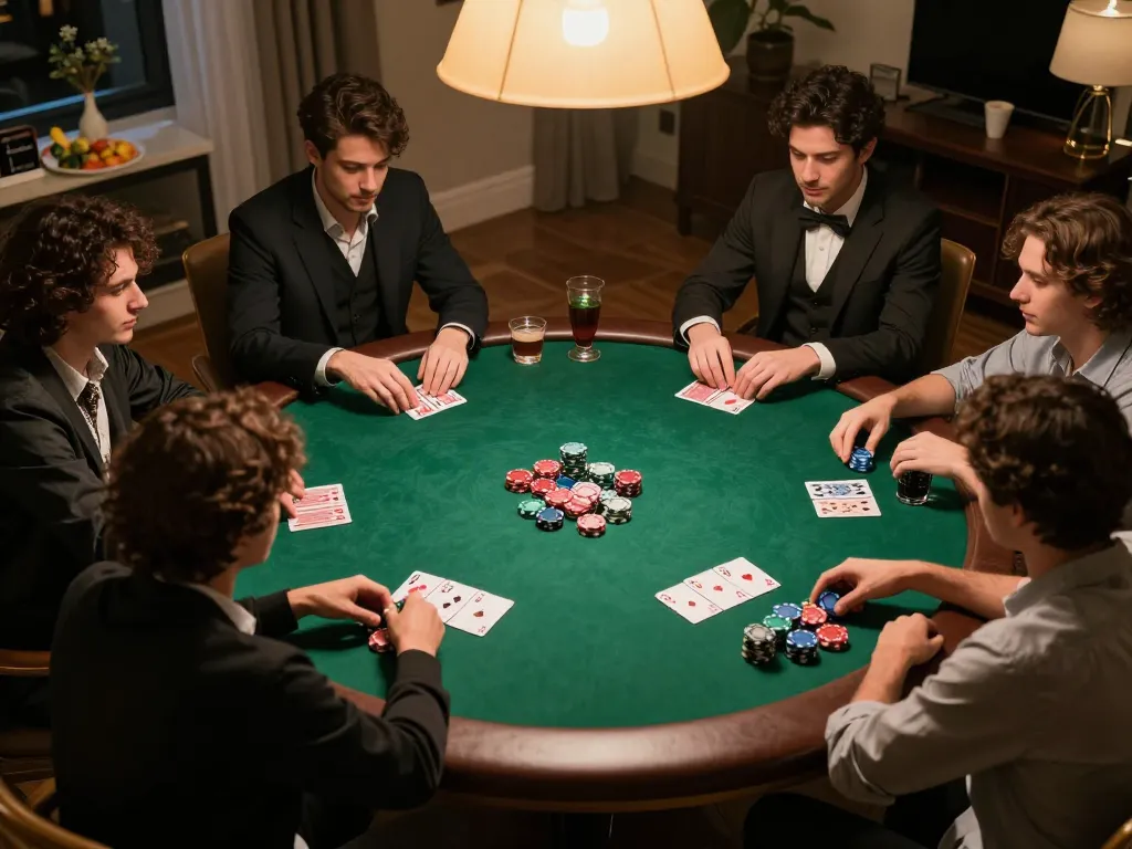 GG88 players engaging in a lively poker game, showcasing strategy and social interaction.