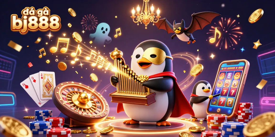 Engage in thrilling đá gà bj888 action with captivating golden coins and enchanting characters.