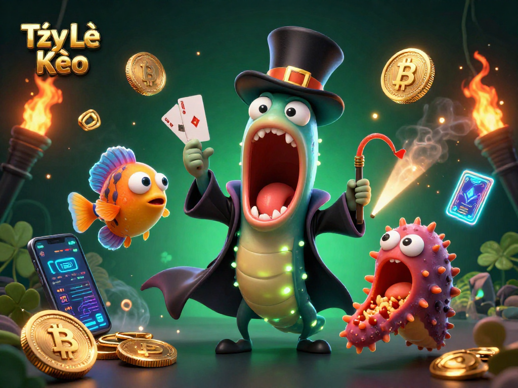 Tỷ Lệ Kèo showcases the deep-sea gambling magic with vibrant 3D elements, symbols, and characters
