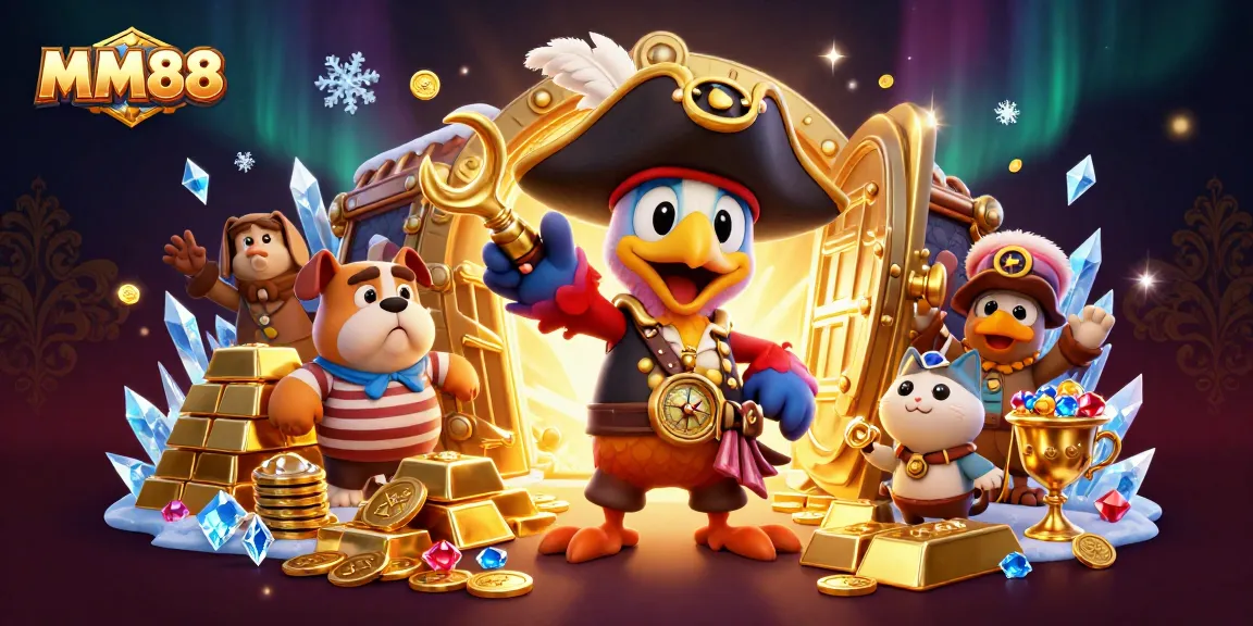 Experience MM88's thrilling casino adventure with pirates, treasure, and vibrant gems!