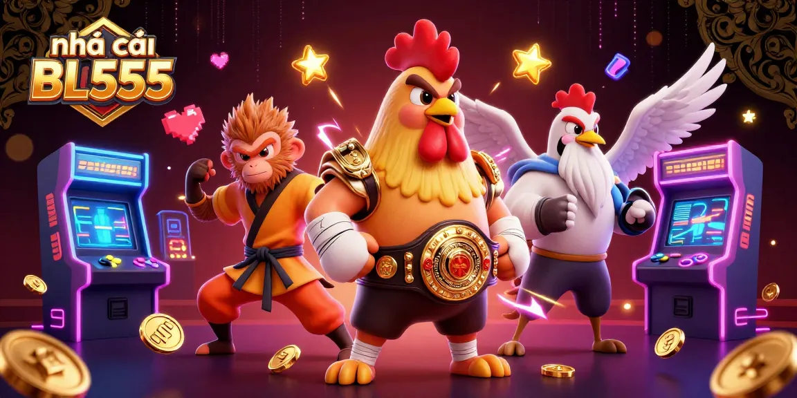 Experience thrilling games at nhà cái BL555 with a vibrant 3D casino scene.
