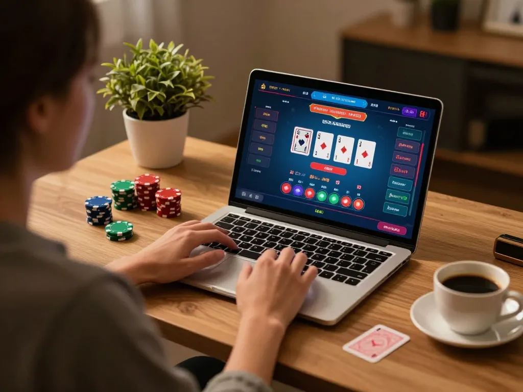 Engaging baccarat gameplay online at LC88, highlighting strategic betting options for better odds.
