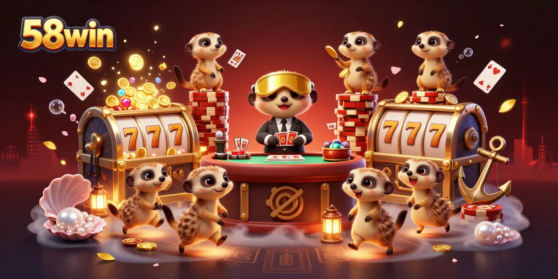 Experience thrilling games at 58win with unique meerkat casino characters and dynamic action.