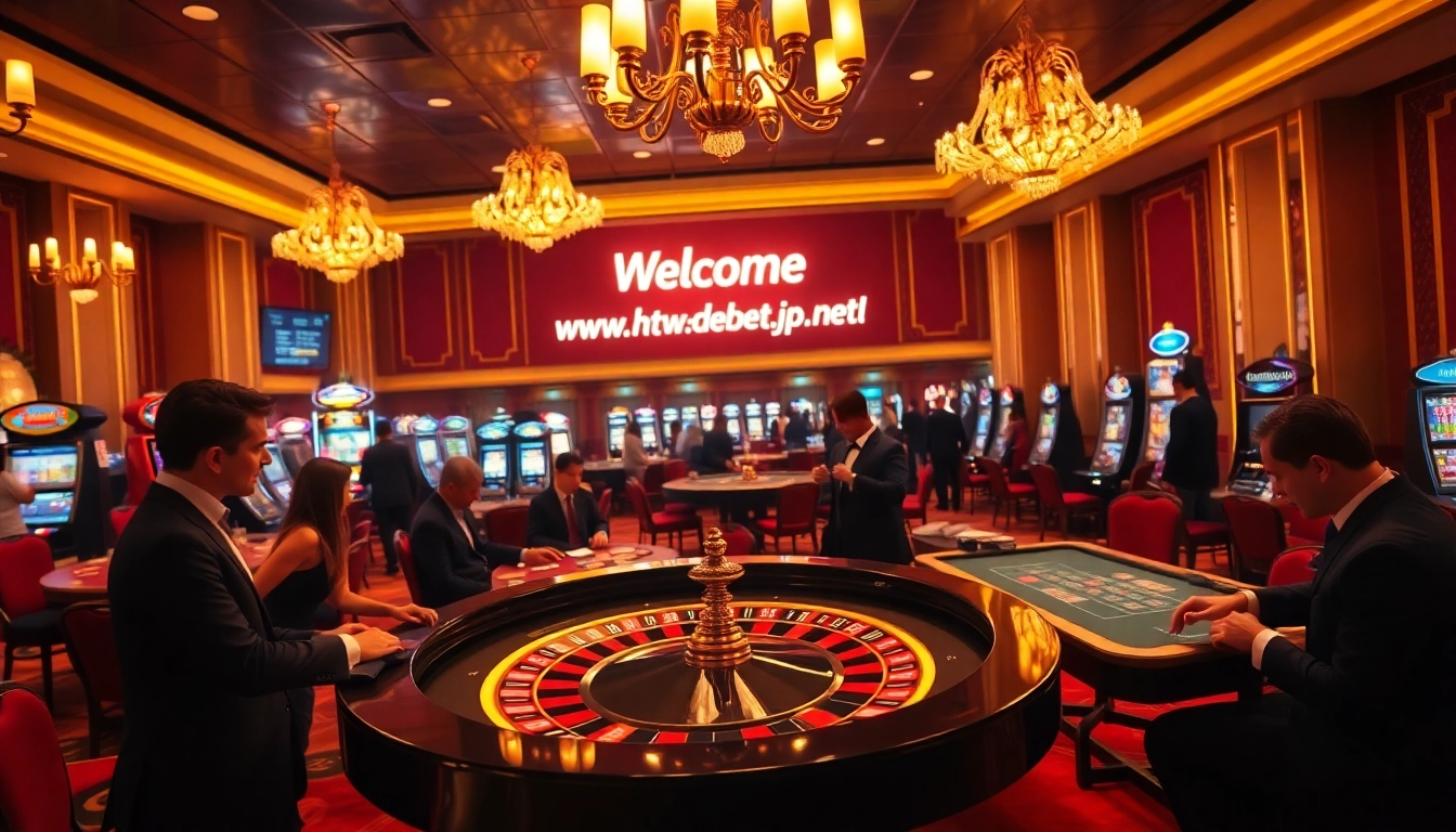 Engaging scene at https://debet.jp.net/ featuring players immersed in exciting casino betting.