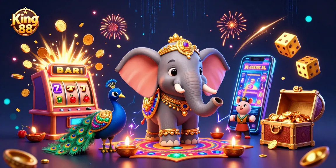 Experience King 88's vibrant jackpot excitement with immersive 3D casino elements.