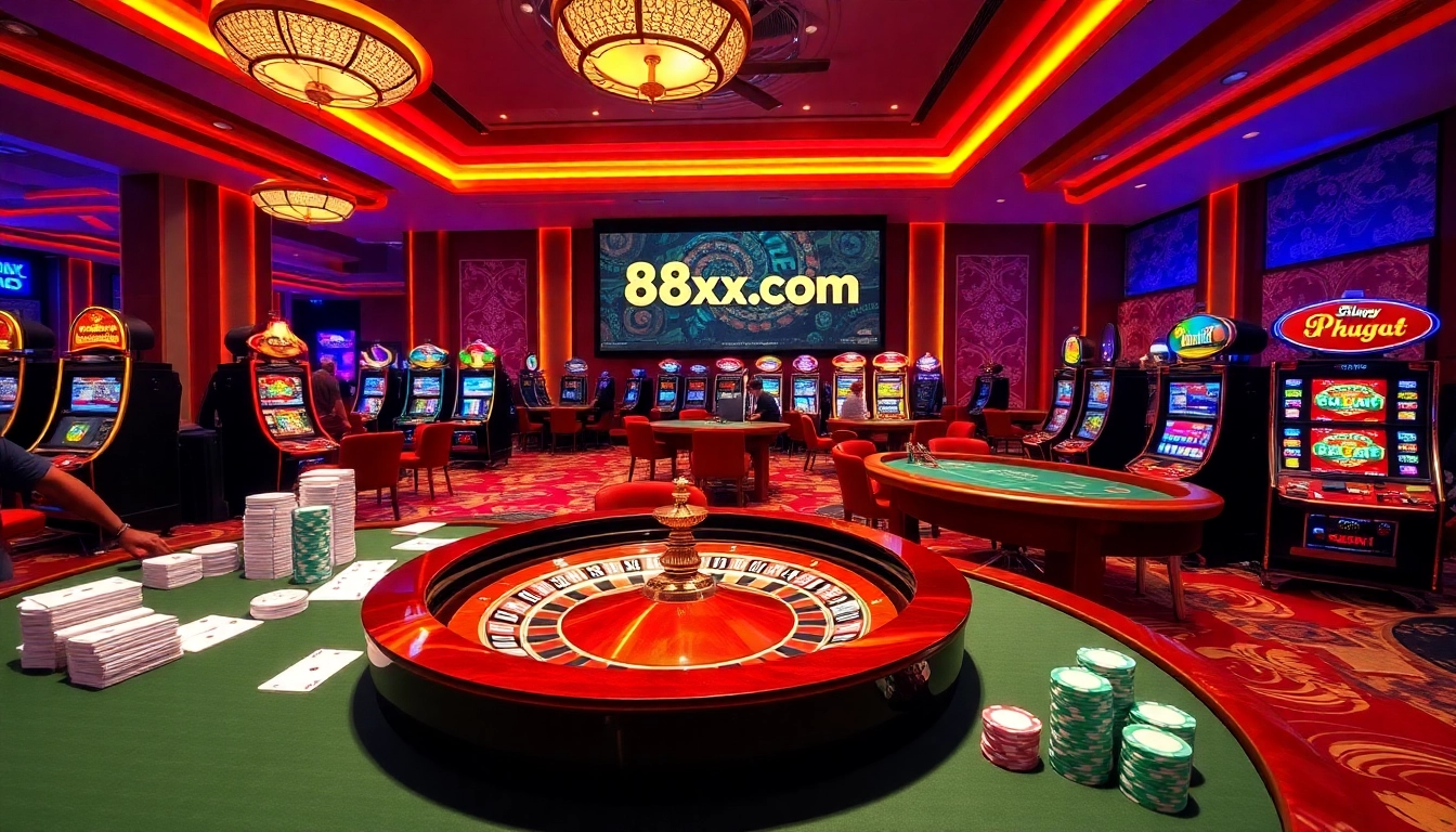 Experience thrilling gaming at 88xx.co.com with vibrant casino tables and engaging players.