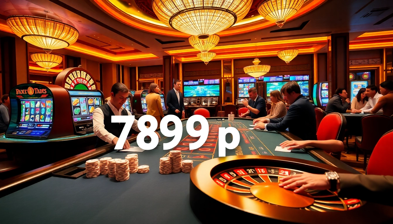 Experience the thrill of 789p at a luxurious casino table with vibrant game action.