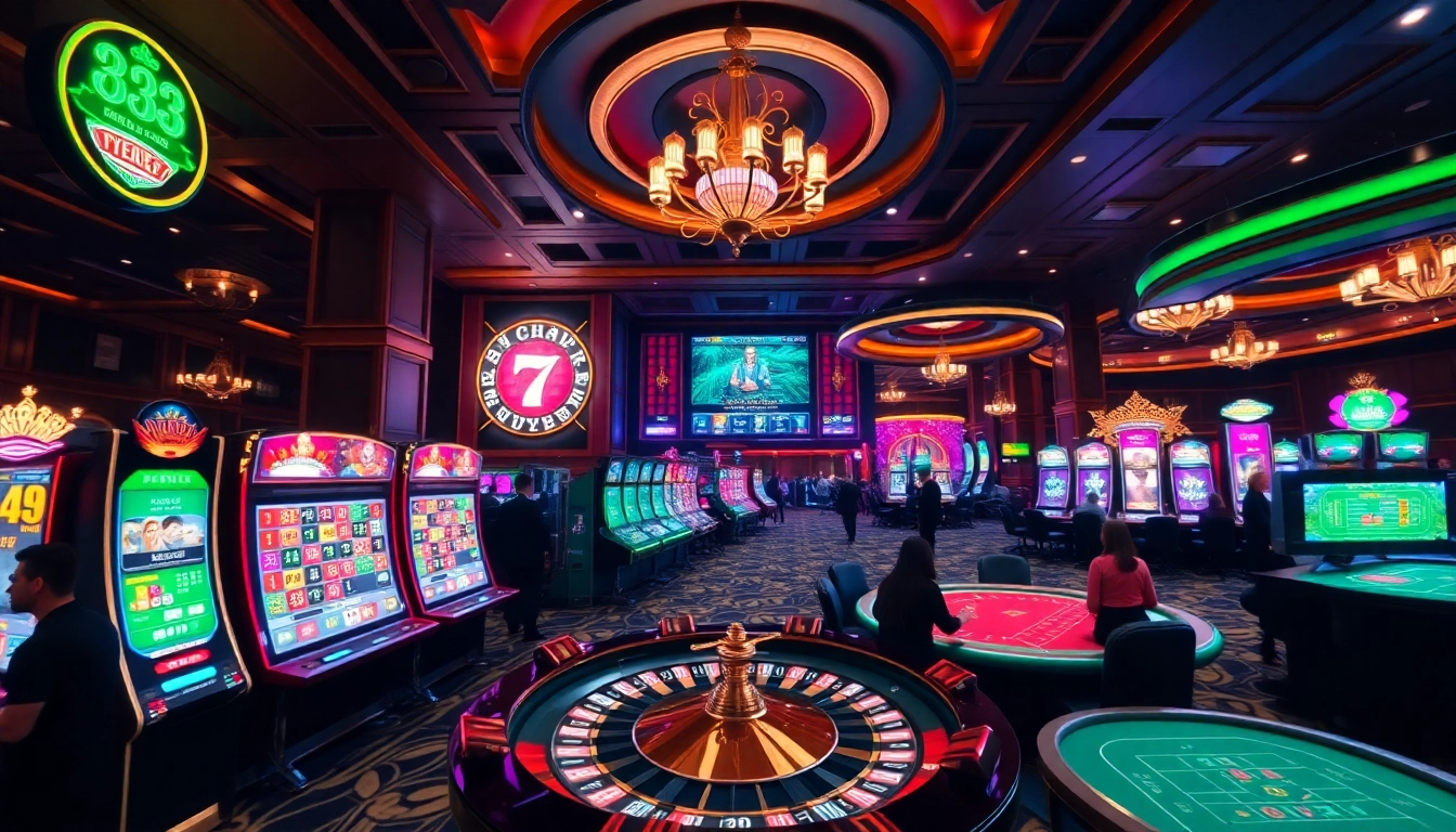 Experience the thrill of gaming at BK33 with vibrant visuals of online casino action.