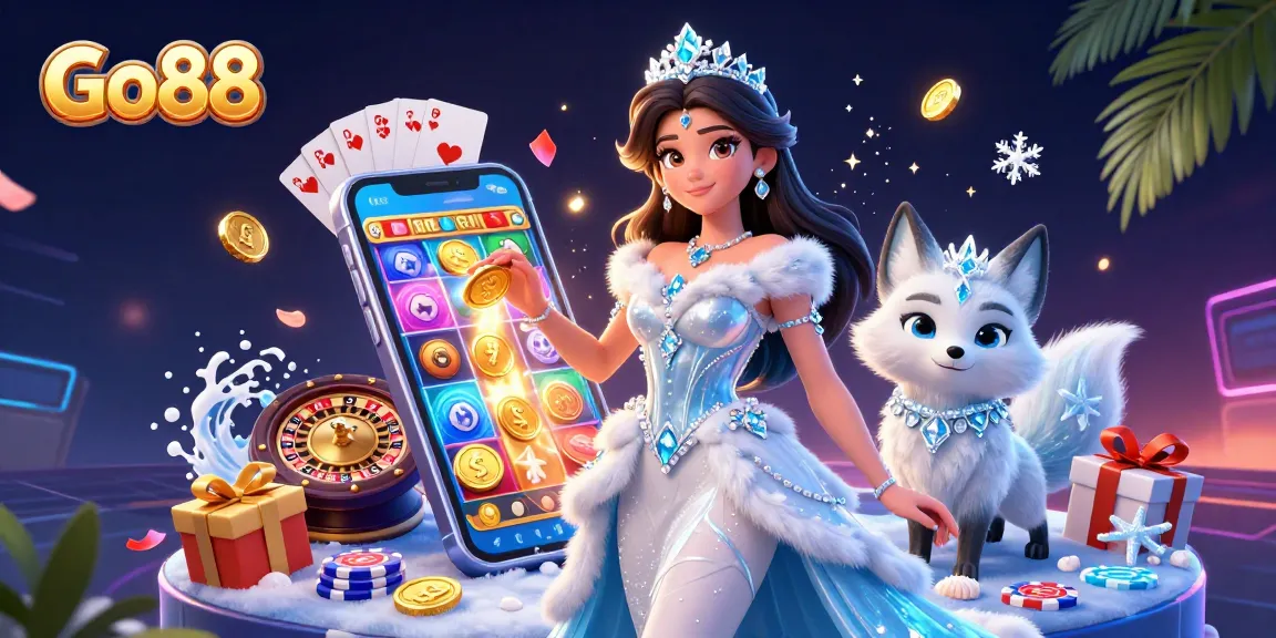 Experience thrilling gaming with Go88 as enchanting characters and vibrant casino elements come alive!